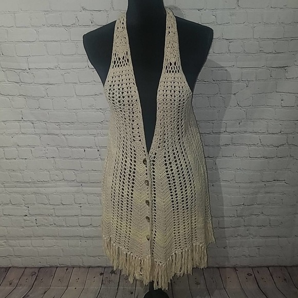 FREE PEOPLE Bohemian sz small sweater wrap, $88 - Picture 1 of 6